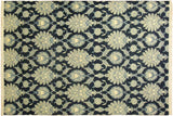 Chic Ziegler Mario Blue Hand-Knotted Wool and Silk Rug - 9'10'' x 14'1''