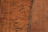 A08173, 4 1"x 5 8",Over Dyed                     ,4x6,Orange,ORANGE,Hand-knotted                  ,Pakistan   ,100% Wool  ,Rectangle  ,652671171772