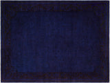 A08194, 810"x12 6",Over Dyed  ,9x13,Blue,BLUE,Hand-knotted                  ,Pakistan   ,100% Wool  ,Rectangle  ,652671171970