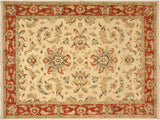 A08199, 5 6"x 711",Traditional                   ,5x8,Natural,RUST,Hand-knotted                  ,Pakistan   ,100% Wool  ,Rectangle  ,652671172014