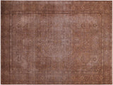 Distressed Silas Gray/Ivory Wool Rug - 7'8'' x 11'0''