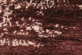 Handmade Kafakz Chobi Ziegler Modern Contemporary Brown Purple Hand Knotted RECTANGLE WOOL&SILK area rug 6 x 9