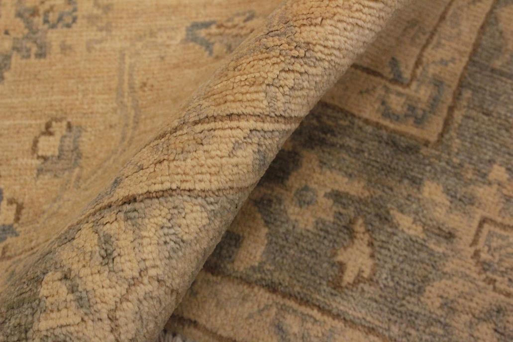 handmade Traditional Kafkaz Chobi Ziegler Ivory Gray Hand Knotted RECTANGLE 100% WOOL area rug 4 x 6