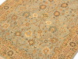 handmade Transitional Design Blue Ivory Hand Knotted RECTANGLE 100% WOOL area rug 3x5
