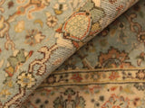 handmade Transitional Design Blue Ivory Hand Knotted RECTANGLE 100% WOOL area rug 3x5