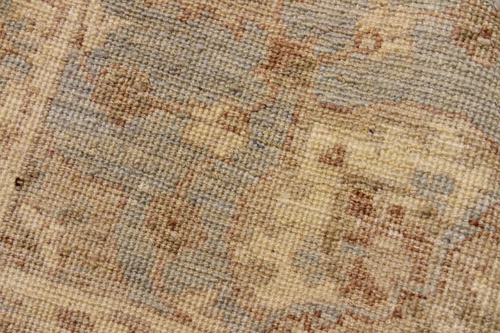 handmade Traditional Kafkaz Blue Ivory Hand Knotted RUNNER 100% WOOL area rug 3 x 13