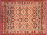 Antique Vegetable Dyed Jeanette Red/Tan Wool Rug - 8'2'' x 10'2''