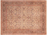 Antique Vegetable Dyed Laurie Ivory/Gray Wool Rug - 7'10'' x 9'11''