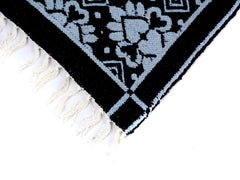 handmade Transitional Double Side Black Blue Hand-Woven RECTANGLE 100% WOOL area rug 4x6