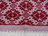 handmade Transitional Double Side Pink Pink Hand-Woven RECTANGLE 100% WOOL area rug 4x6