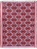handmade Transitional Double Side Pink Pink Hand-Woven RECTANGLE 100% WOOL area rug 4x6