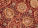handmade Traditional Tabriz Aubergine Aubergine Hand Knotted RECTANGLE 100% WOOL area rug 8x10