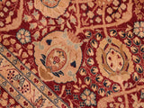 handmade Traditional Tabriz Aubergine Aubergine Hand Knotted RECTANGLE 100% WOOL area rug 8x10