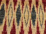 handmade Modern Kafkaz Pink Green Hand Knotted RUNNER 100% WOOL area rug 3x8 