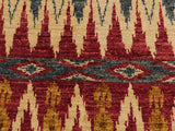 handmade Modern Kafkaz Pink Green Hand Knotted RUNNER 100% WOOL area rug 3x8 