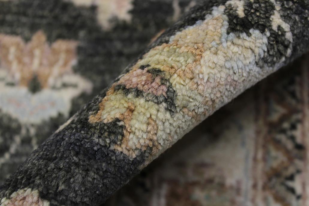 handmade Traditional Kafkaz Gray Ivory Hand Knotted RUNNER 100% WOOL area rug 3 x 8