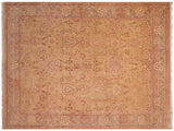 Antique Vegetable Dyed Sultanabad Gold/Gray Wool Rug - 8'0'' x 9'10''