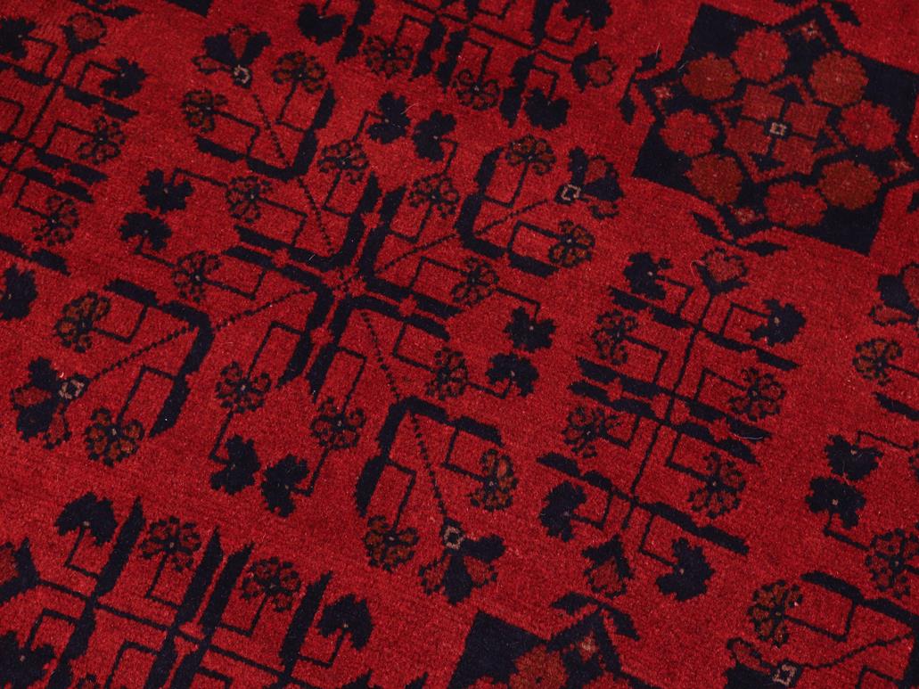 handmade Tribal Biljik Khal Mohammadi Red Blue Hand Knotted RECTANGLE 100% WOOL area rug 8 x 11