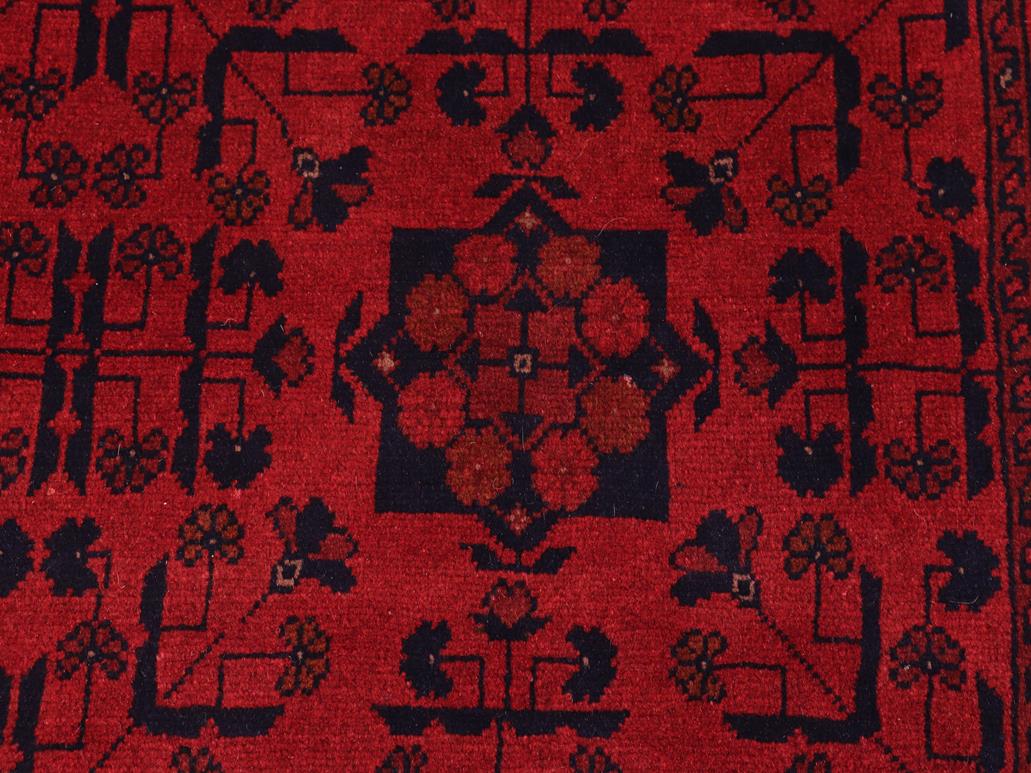 handmade Tribal Biljik Khal Mohammadi Red Blue Hand Knotted RECTANGLE 100% WOOL area rug 8 x 11