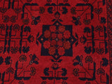 handmade Tribal Biljik Khal Mohammadi Red Blue Hand Knotted RECTANGLE 100% WOOL area rug 8 x 11