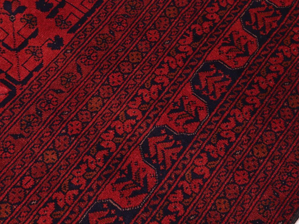 handmade Tribal Biljik Khal Mohammadi Red Blue Hand Knotted RECTANGLE 100% WOOL area rug 8 x 11