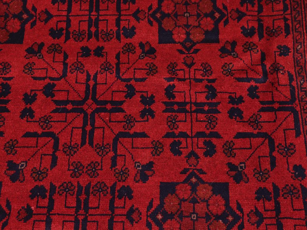 handmade Tribal Biljik Khal Mohammadi Red Blue Hand Knotted RECTANGLE 100% WOOL area rug 8 x 11