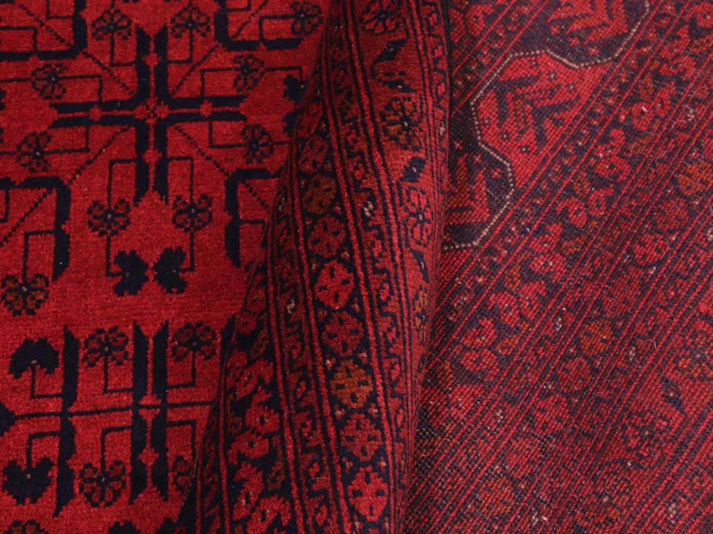 handmade Tribal Biljik Khal Mohammadi Red Blue Hand Knotted RECTANGLE 100% WOOL area rug 8 x 11