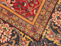 handmade Traditional  Red Blue Hand Knotted RECTANGLE 100% WOOL area rug 8x11