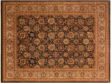 handmade Traditional Design Brown Tan Hand Knotted RECTANGLE 100% WOOL area rug 8x10