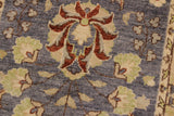 handmade Transitional Kafkaz Gray Ivory Hand Knotted RUNNER 100% WOOL area rug 3x12 