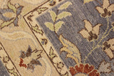 handmade Transitional Kafkaz Gray Ivory Hand Knotted RUNNER 100% WOOL area rug 3x12 