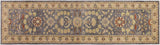 handmade Transitional Kafkaz Gray Ivory Hand Knotted RUNNER 100% WOOL area rug 3x12 