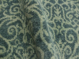 handmade Modern Cryena Green Blue Lt. Green Hand Knotted RECTANGLE WOOL&SILK area rug 4x6