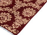 handmade Modern Kafkaz Red Ivory Hand Knotted RUNNER 100% WOOL area rug 3x19 