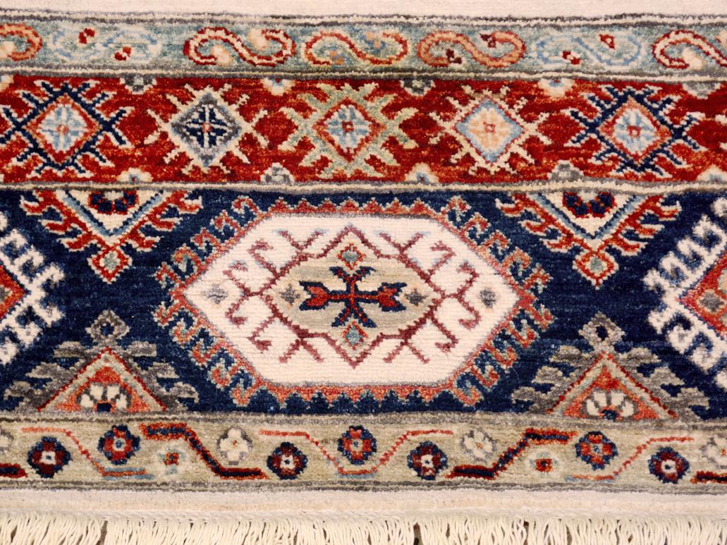 handmade Geometric Khorgeen Beige Red Hand Knotted RECTANGLE 100% WOOL area rug 4x6