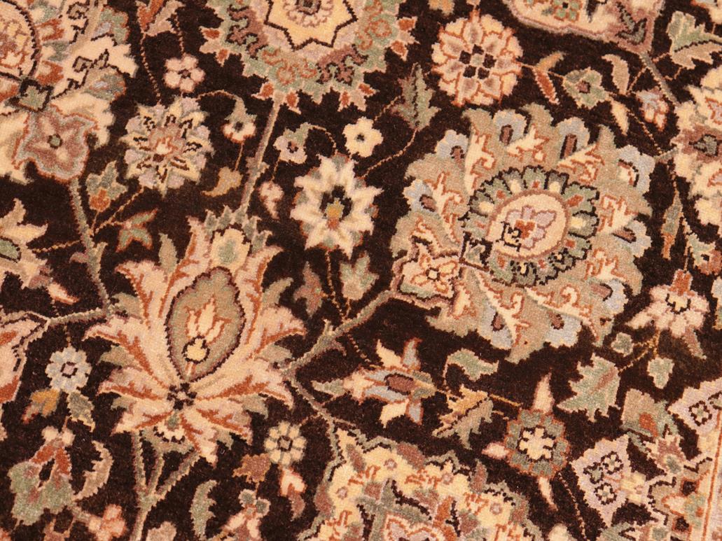 handmade Traditional Design Brown Beige Hand Knotted RECTANGLE 100% WOOL area rug 8x10