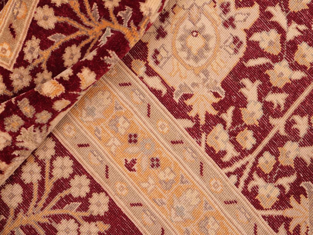 handmade Traditional Design Red Gold Hand Knotted RECTANGLE 100% WOOL area rug 8x10