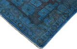 A09912,1111"x17 2",Over Dyed                     ,12x17,Blue,BLUE,Hand-knotted                  ,Pakistan   ,100% Wool  ,Rectangle  ,652671180354