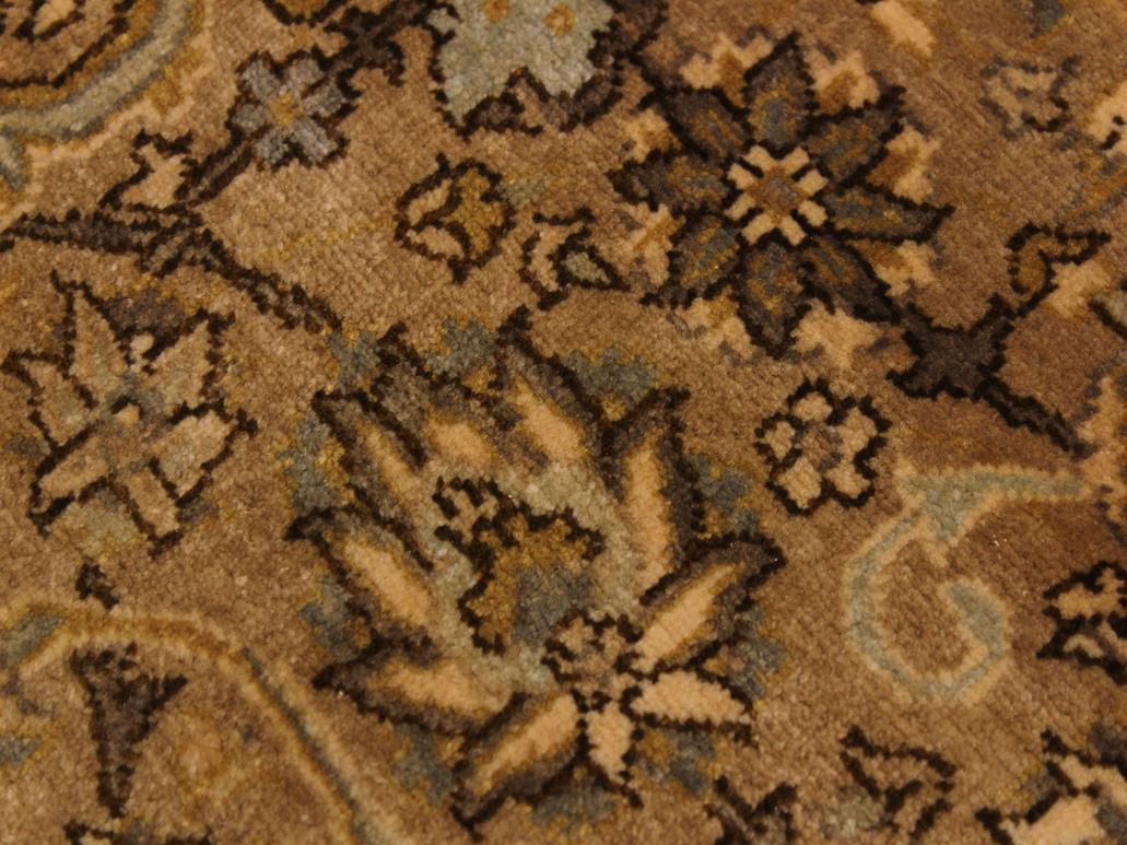 handmade Traditional Design Tan Lt. Blue Hand Knotted RECTANGLE 100% WOOL area rug 8x10