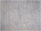 handmade Transitional Vintage Gray Beige Machine Made RECTANGLE POLYESTER area rug 9x12