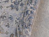 handmade Transitional Vintage Gray Beige Machine Made RECTANGLE POLYESTER area rug 3x5