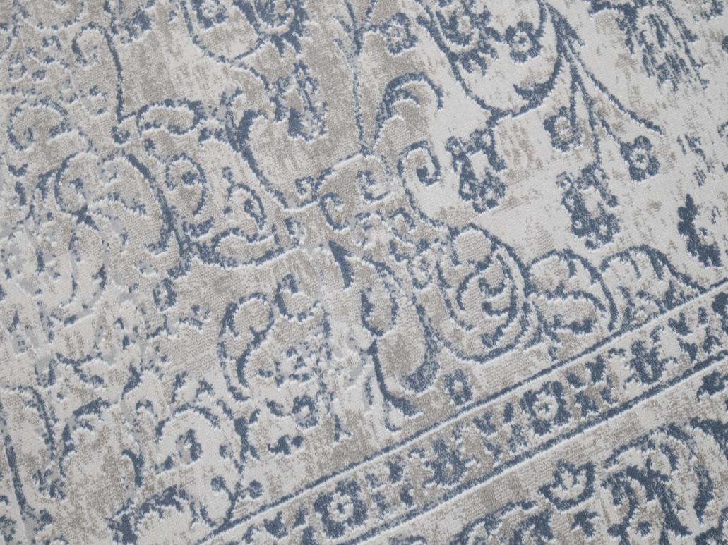 handmade Transitional Vintage Gray Blue Machine Made RECTANGLE POLYESTER area rug 9x12