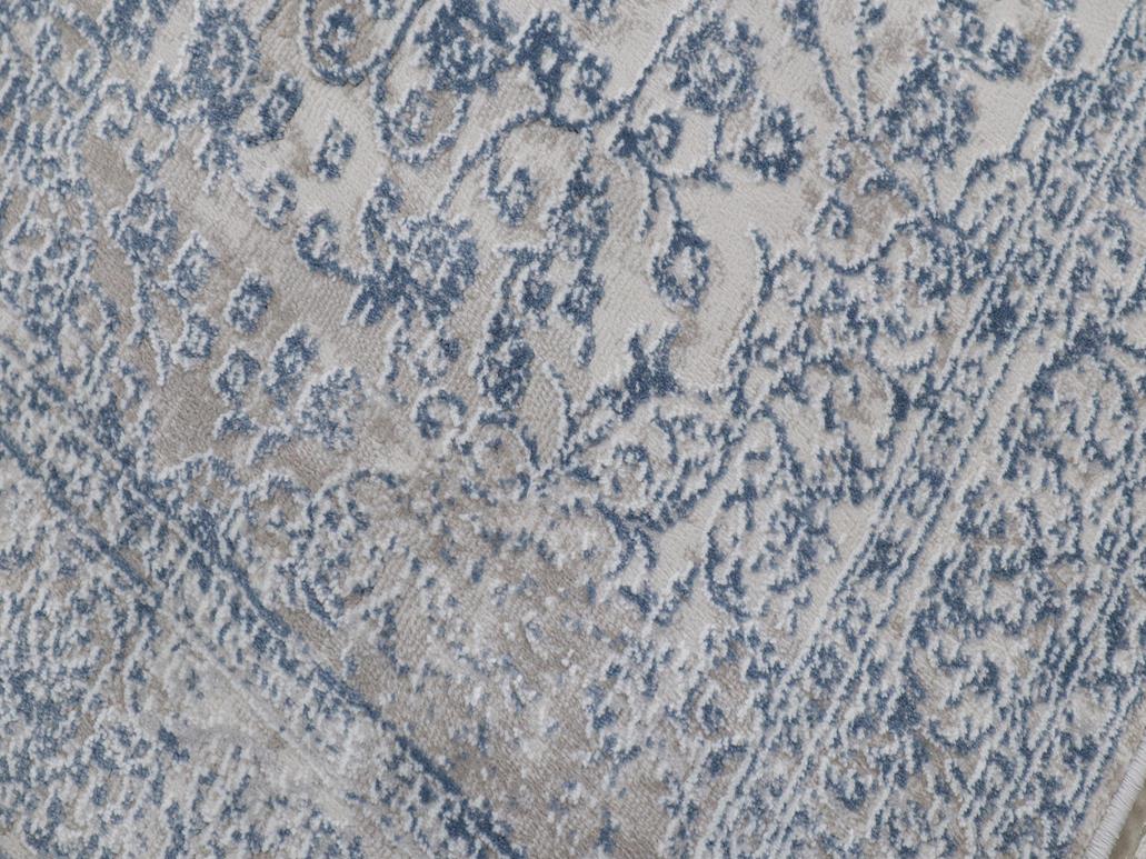 handmade Transitional Vintage Gray Blue Machine Made RECTANGLE POLYESTER area rug 9x12