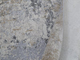 handmade Transitional Vintage Blue Beige Machine Made RECTANGLE POLYESTER area rug 6x9