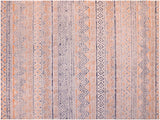 handmade Geometric Modern Gray Blue Machine Made RECTANGLE POLYESTER area rug 9x12