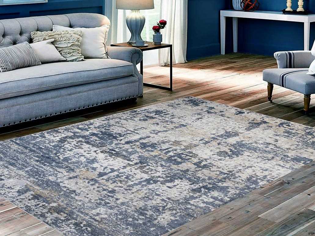 Abstract Marina Blue Beige Rug – Arshs Fine Rugs