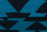 handmade  Ottoman Blue Black HandmadeRECTANGLE 100% WOOL area rug