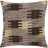 handmade Traditional Pillow Purple Gray Hand-made SQUARE 100% WOOL area rug