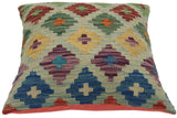 handmade Traditional Pillow Lt. Blue Purple Hand-made SQUARE 100% WOOL area rug