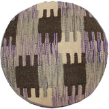 P02619, 0 0" X  0 0",                   ,,Purple,BROWN,Hand-made                     ,Pakistan   ,100% Wool  ,Round      ,652671171062